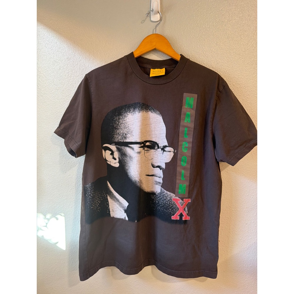 Shoe Palace Malcolm X Graphic T-Shirt Mens Large Charcoal Grey Short Sleeve Tee